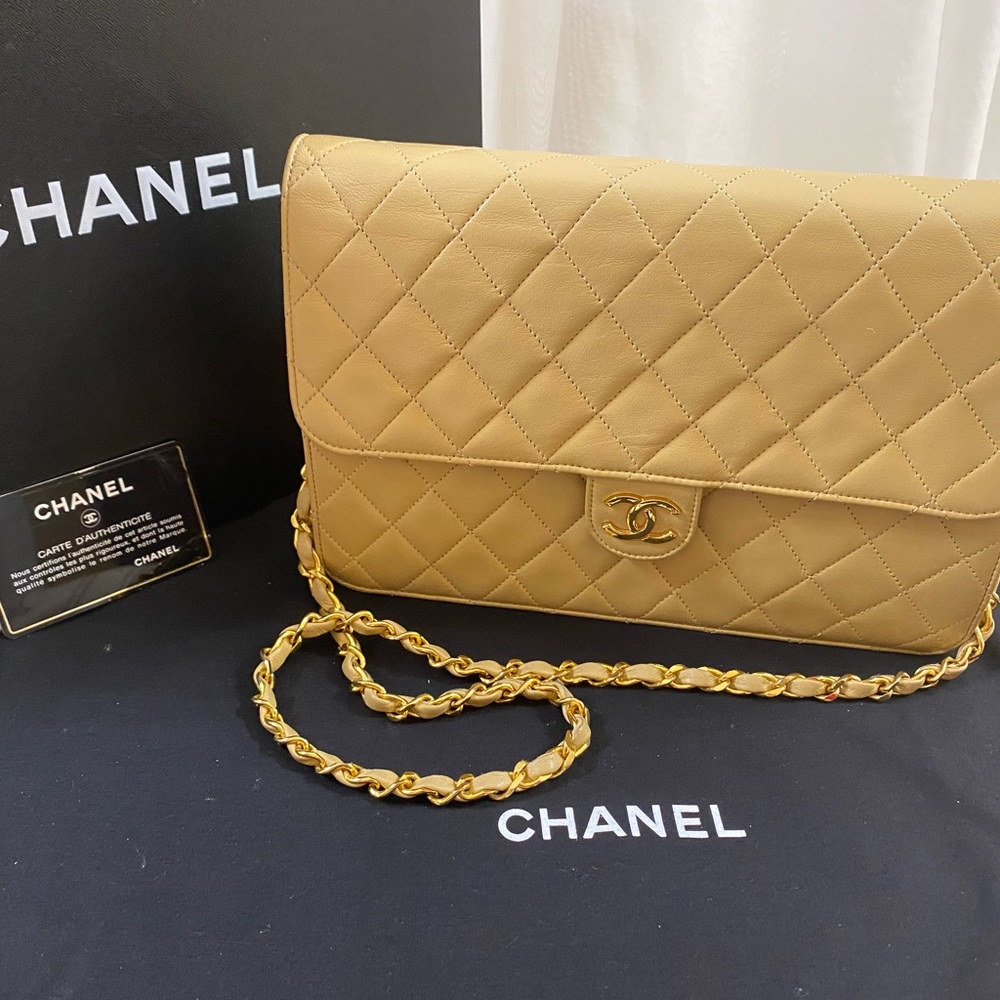 🆕 Chanel CC Vintage quilted single flap Shoulder Bag